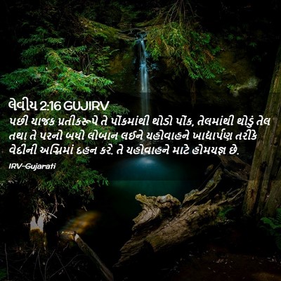 Picture 02 - લેવીય 2:16 GUJIRV - પછી યાજક - Bible Verse Picture