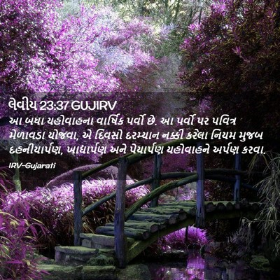 Picture 02 - લેવીય 23:37 GUJIRV - આ બધા યહોવાહના - Bible Verse Picture