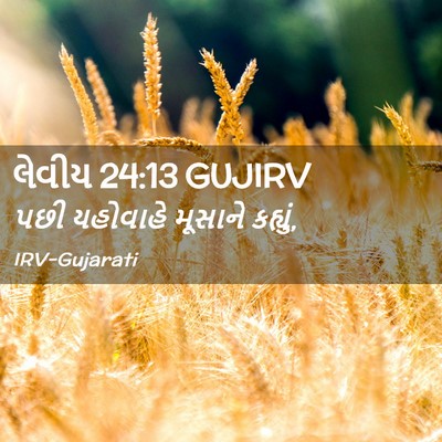 Picture 02 - લેવીય 24:13 GUJIRV - પછી યહોવાહે - Bible Verse Picture