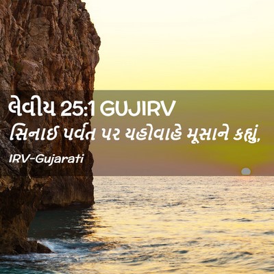 Picture 02 - લેવીય 25:1 GUJIRV - સિનાઈ પર્વત પર - Bible Verse Picture