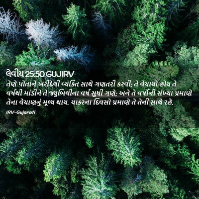 Picture 02 - લેવીય 25:50 GUJIRV - તેણે પોતાને - Bible Verse Picture