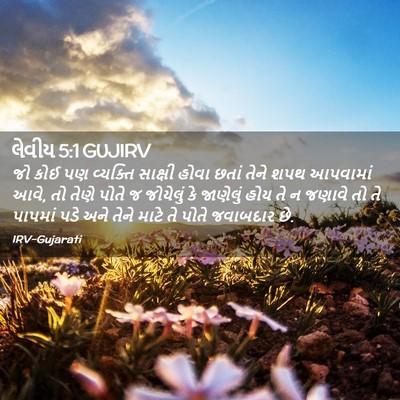 Picture 02 - લેવીય 5:1 GUJIRV - જો કોઈ પણ વ્યક્તિ - Bible Verse Picture