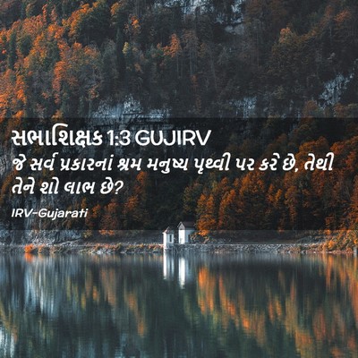 Picture 02 - સભાશિક્ષક 1:3 GUJIRV - જે સર્વ પ્રકારનાં - Bible Verse Picture