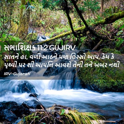 Picture 02 - સભાશિક્ષક 11:2 GUJIRV - સાતને હા, વળી આઠને - Bible Verse Picture