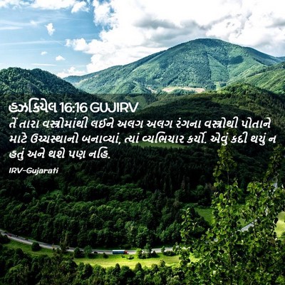 Picture 02 - હઝકિયેલ 16:16 GUJIRV - તેં તારા - Bible Verse Picture