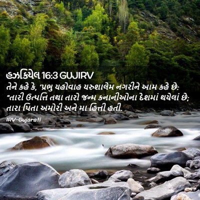 Picture 02 - હઝકિયેલ 16:3 GUJIRV - તેને કહે કે, ‘પ્રભુ - Bible Verse Picture