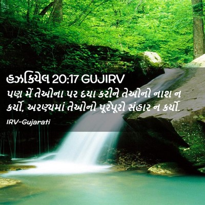 Picture 02 - હઝકિયેલ 20:17 GUJIRV - પણ મેં તેઓના પર દયા - Bible Verse Picture