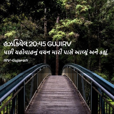 Picture 02 - હઝકિયેલ 20:45 GUJIRV - પછી યહોવાહનું વચન - Bible Verse Picture