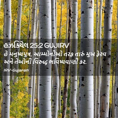Picture 02 - હઝકિયેલ 25:2 GUJIRV - હે મનુષ્યપુત્ર, - Bible Verse Picture