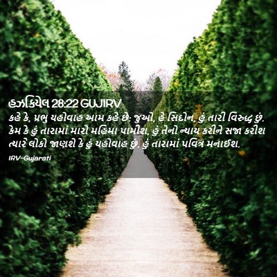 Picture 02 - હઝકિયેલ 28:22 GUJIRV - કહે કે, પ્રભુ - Bible Verse Picture