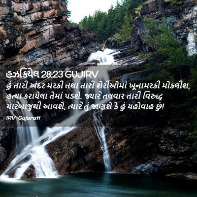 Picture 02 - હઝકિયેલ 28:23 GUJIRV - હું તારી અંદર મરકી - Bible Verse Picture