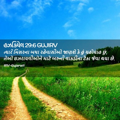 Picture 02 - હઝકિયેલ 29:6 GUJIRV - ત્યારે મિસરના બધા - Bible Verse Picture