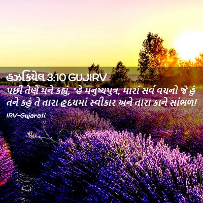 Picture 02 - હઝકિયેલ 3:10 GUJIRV - પછી તેણે મને - Bible Verse Picture