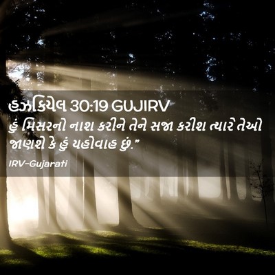 Picture 02 - હઝકિયેલ 30:19 GUJIRV - હું મિસરનો નાશ - Bible Verse Picture