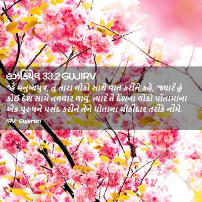 Picture 02 - હઝકિયેલ 33:2 GUJIRV - “હે મનુષ્યપુત્ર, - Bible Verse Picture