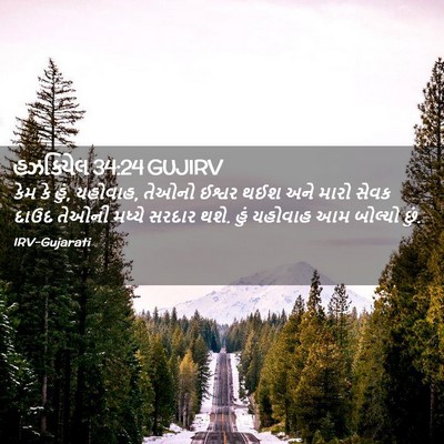 Picture 02 - હઝકિયેલ 34:24 GUJIRV - કેમ કે હું, યહોવાહ, - Bible Verse Picture