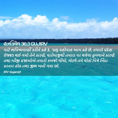 Picture 02 - હઝકિયેલ 36:3 GUJIRV - માટે ભવિષ્યવાણી - Bible Verse Picture