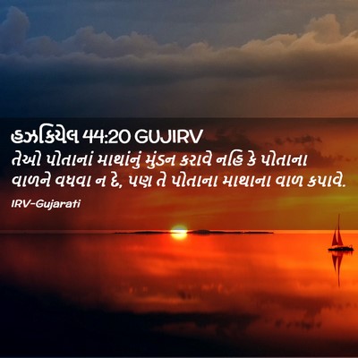 Picture 02 - હઝકિયેલ 44:20 GUJIRV - તેઓ પોતાનાં - Bible Verse Picture