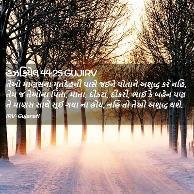 Picture 02 - હઝકિયેલ 44:25 GUJIRV - તેઓ માણસના - Bible Verse Picture