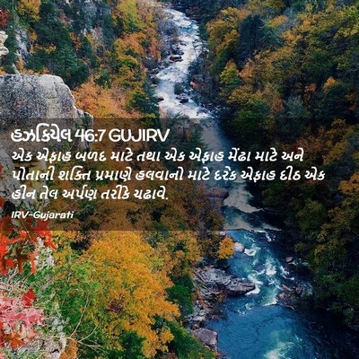 Picture 02 - હઝકિયેલ 46:7 GUJIRV - એક એફાહ બળદ માટે - Bible Verse Picture
