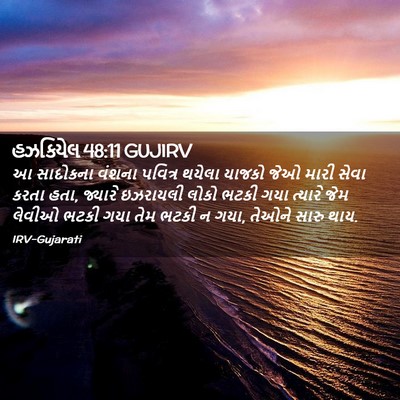 Picture 02 - હઝકિયેલ 48:11 GUJIRV - આ સાદોકના વંશના - Bible Verse Picture