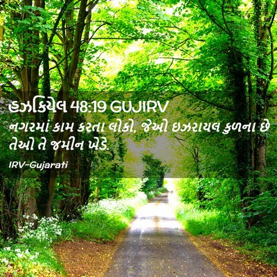 Picture 02 - હઝકિયેલ 48:19 GUJIRV - નગરમાં કામ કરતા - Bible Verse Picture