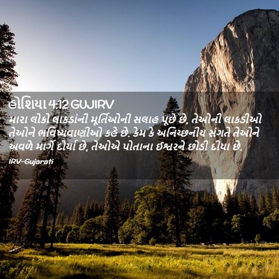 Picture 02 - હોશિયા 4:12 GUJIRV - મારા લોકો - Bible Verse Picture