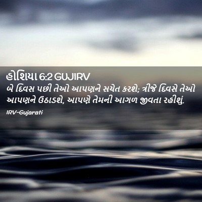 Picture 02 - હોશિયા 6:2 GUJIRV - બે દિવસ પછી તેઓ - Bible Verse Picture
