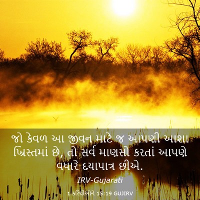 Picture 03 - 1 કરિંથીઓને 15:19 GUJIRV - જો કેવળ આ જીવન માટે - Bible Verse Picture