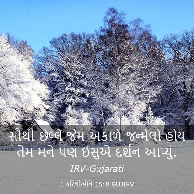 Picture 03 - 1 કરિંથીઓને 15:8 GUJIRV - સૌથી છેલ્લે જેમ - Bible Verse Picture