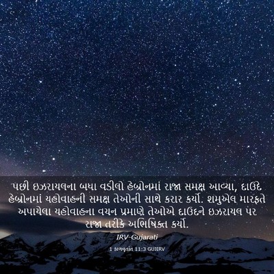 Picture 03 - 1 કાળવૃતાંત 11:3 GUJIRV - પછી ઇઝરાયલના બધા - Bible Verse Picture