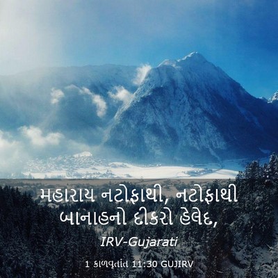 Picture 03 - 1 કાળવૃતાંત 11:30 GUJIRV - મહારાય નટોફાથી, - Bible Verse Picture