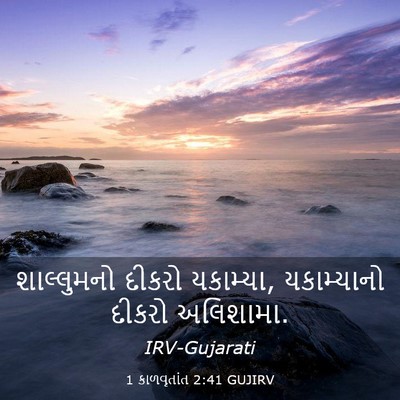 Picture 03 - 1 કાળવૃતાંત 2:41 GUJIRV - શાલ્લુમનો દીકરો - Bible Verse Picture
