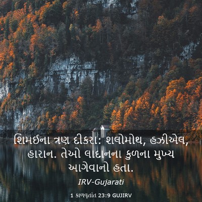 Picture 03 - 1 કાળવૃતાંત 23:9 GUJIRV - શિમઈના ત્રણ દીકરા: - Bible Verse Picture