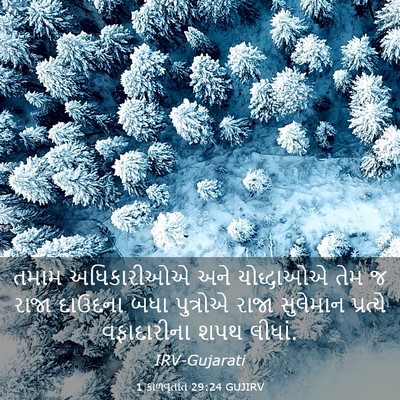 Picture 03 - 1 કાળવૃતાંત 29:24 GUJIRV - તમામ અધિકારીઓએ - Bible Verse Picture