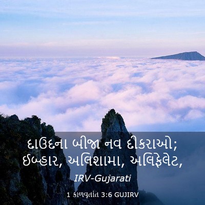 Picture 03 - 1 કાળવૃતાંત 3:6 GUJIRV - દાઉદના બીજા નવ - Bible Verse Picture