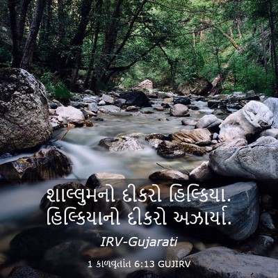 Picture 03 - 1 કાળવૃતાંત 6:13 GUJIRV - શાલ્લુમનો દીકરો - Bible Verse Picture