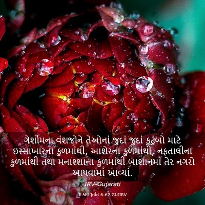 Picture 03 - 1 કાળવૃતાંત 6:62 GUJIRV - ગેર્શોમના વંશજોને - Bible Verse Picture