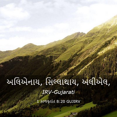 Picture 03 - 1 કાળવૃતાંત 8:20 GUJIRV - અલિએનાય, - Bible Verse Picture