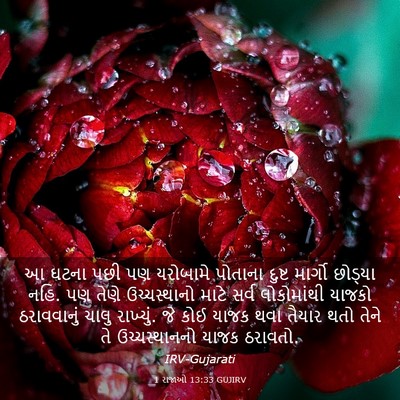 Picture 03 - 1 રાજાઓ 13:33 GUJIRV - આ ઘટના પછી પણ - Bible Verse Picture