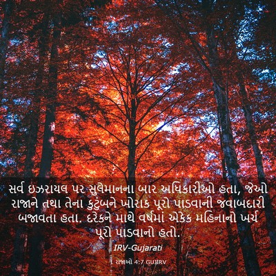 Picture 03 - 1 રાજાઓ 4:7 GUJIRV - સર્વ ઇઝરાયલ પર - Bible Verse Picture