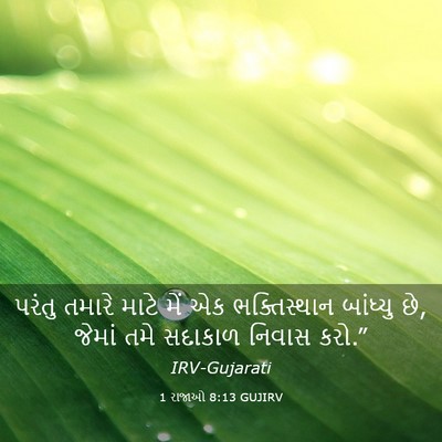 Picture 03 - 1 રાજાઓ 8:13 GUJIRV - પરંતુ તમારે માટે - Bible Verse Picture