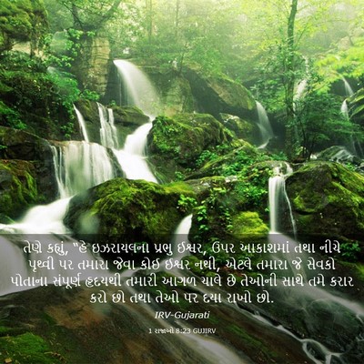 Picture 03 - 1 રાજાઓ 8:23 GUJIRV - તેણે કહ્યું, “હે - Bible Verse Picture