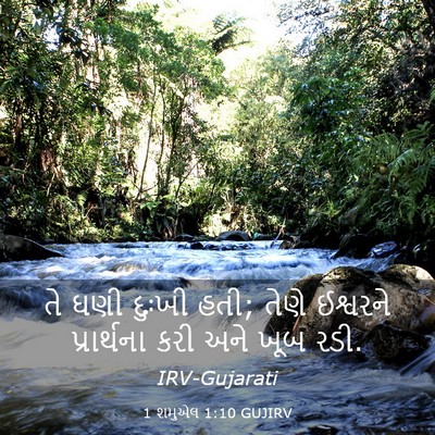 Picture 03 - 1 શમુએલ 1:10 GUJIRV - તે ઘણી દુઃખી હતી; - Bible Verse Picture