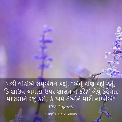 Picture 03 - 1 શમુએલ 11:12 GUJIRV - પછી લોકોએ શમુએલને - Bible Verse Picture