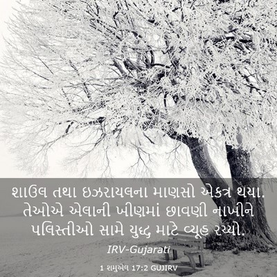 Picture 03 - 1 શમુએલ 17:2 GUJIRV - શાઉલ તથા ઇઝરાયલના - Bible Verse Picture