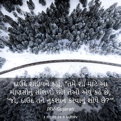 Picture 03 - 1 શમુએલ 24:9 GUJIRV - દાઉદે શાઉલને - Bible Verse Picture