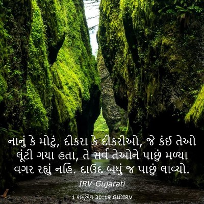 Picture 03 - 1 શમુએલ 30:19 GUJIRV - નાનું કે મોટું, - Bible Verse Picture