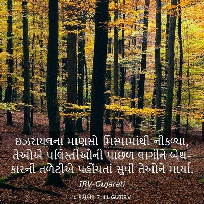 Picture 03 - 1 શમુએલ 7:11 GUJIRV - ઇઝરાયલના માણસો - Bible Verse Picture