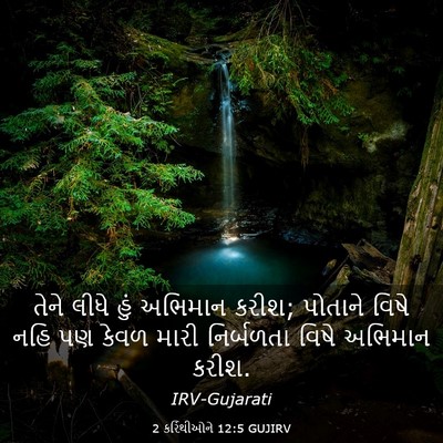 Picture 03 - 2 કરિંથીઓને 12:5 GUJIRV - તેને લીધે હું - Bible Verse Picture